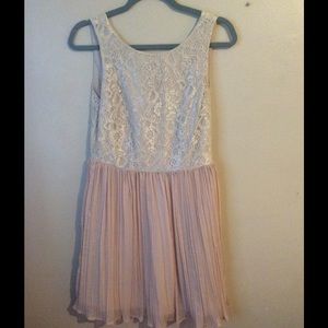 Blush bridesmaid dress