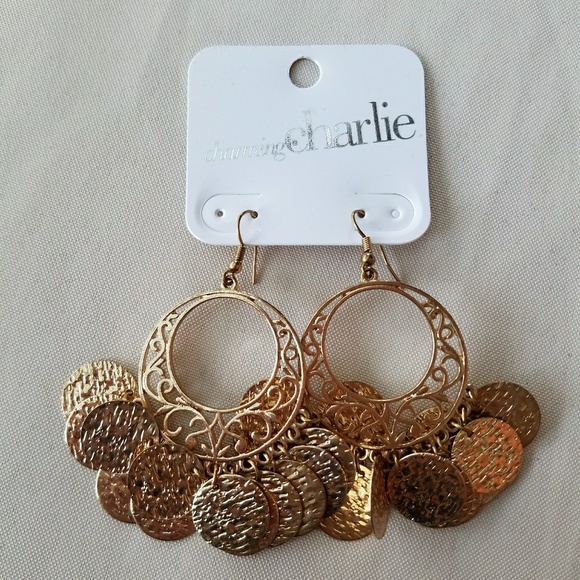 Charming Charlie Jewelry - Moroccan Muse Coin Earrings