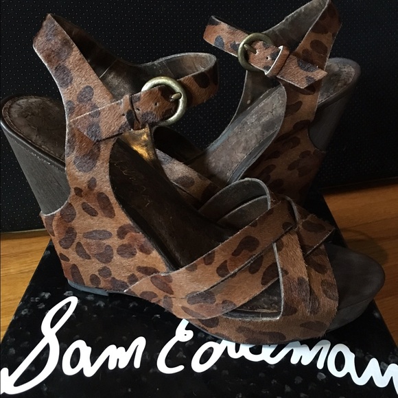 Sam Edelman 'Katrice' Wedge in leopard print