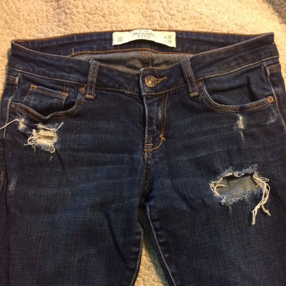 Abercrombie and Fitch super skinny dark jeans