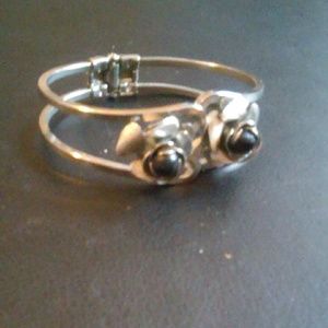 Vintage cuff bracelet with roses