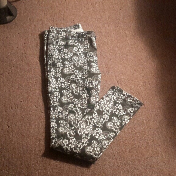 Floral Colour Brand Skinny Jeans