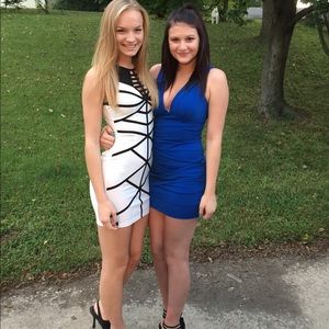 Blue homecoming dress