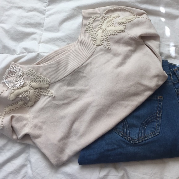 Yoana Baraschi Off Shoulder Detailed Sweater