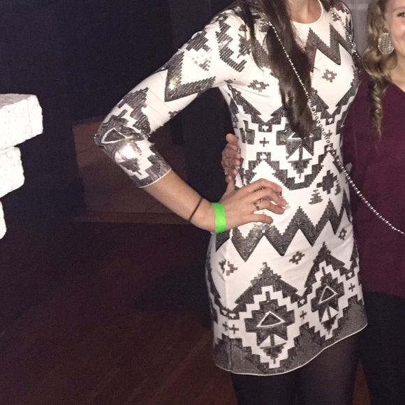 Express Aztec pattern dress