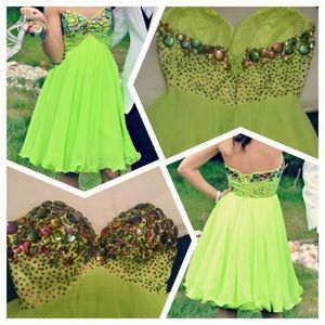 Lime Green Prom Dress
