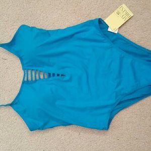 NWT Blue Rip Curl one piece swim suit