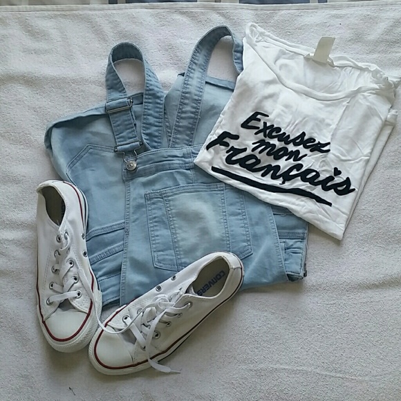 H&M Denim - NWOT Overall shorts