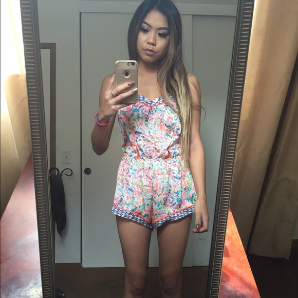 Victoria's Secret One Piece Paisley Romper