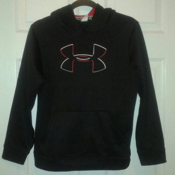 Black And Red Youth Loose Large Hoodie
