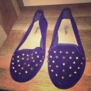 Royal blue loafers