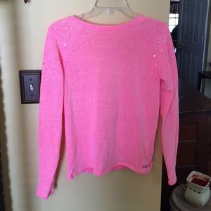 PINK open back sweater