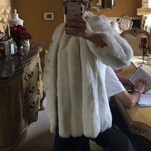 White Fur coat