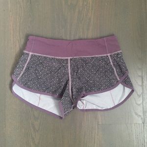Lululemon speed shorts
