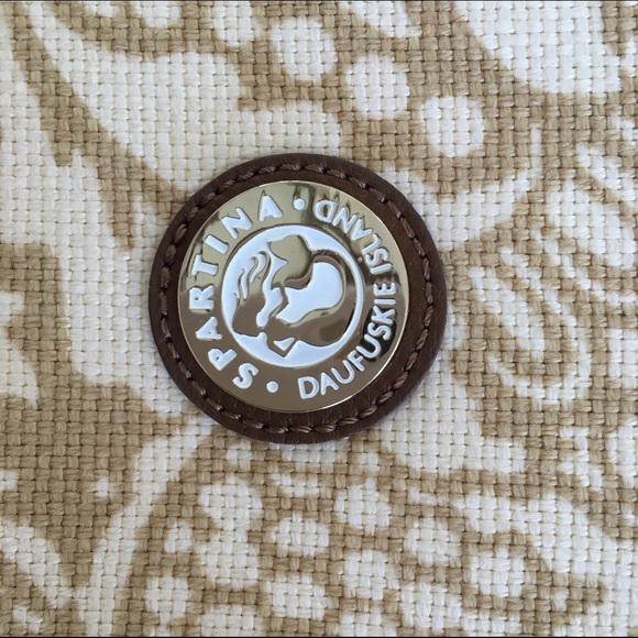 Spartina tan and cream bag