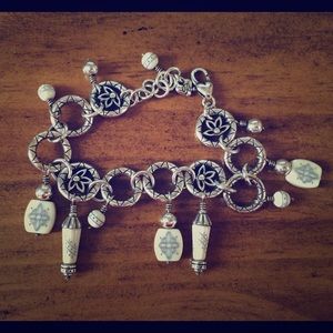 BRIGHTON silver charm bracelet