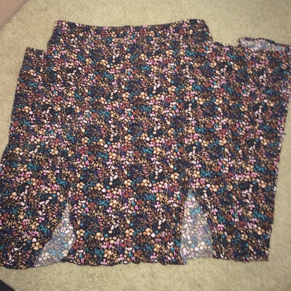 Forever 21 Maxi Skirt with two slits