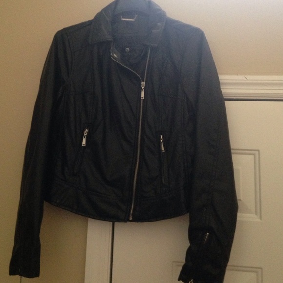 Faux leather jacket