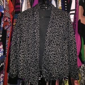 Cheetah/Leopard print blazer