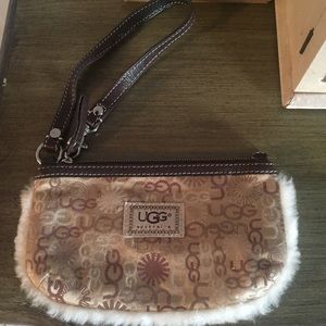 Ugg fur wristlet