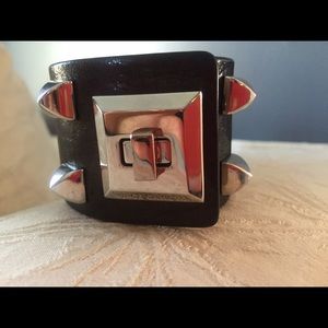 Vince Camuto Black Leather Cuff
