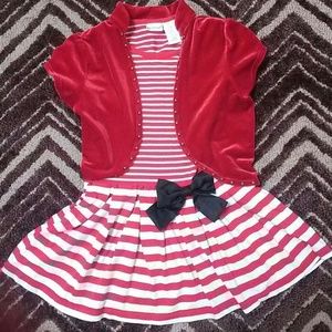 ReservedTunic Dress and Velvet Bolero Girls Size 8