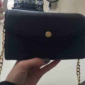Stella and max black and gold clutch/ cross body