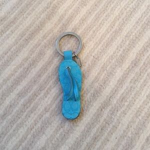 Coach flip-flop key ring