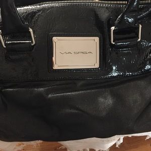 Black Via Spiga Tote