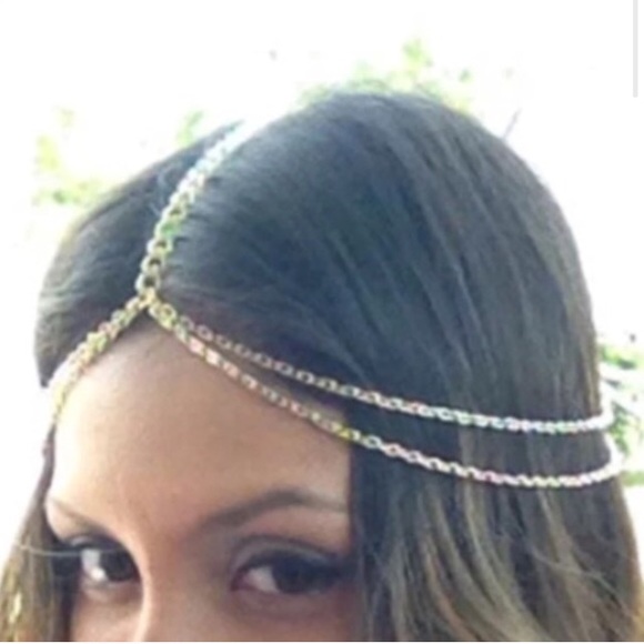 Boutique Jewelry - Gold plated boho style chain headpiece