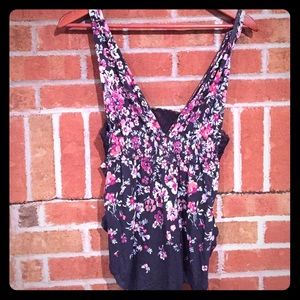Urban outfitters sexy floral tank