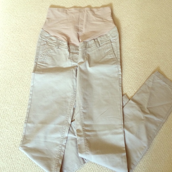 H&M maternity khaki pants