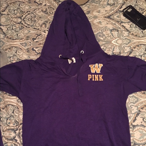 Vs pink university of Washington hoodie size sm
