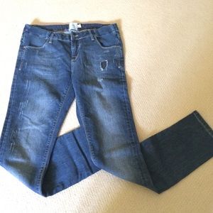 ASOS distressted maternity jeans