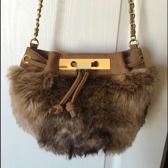 Faux fur crossbody