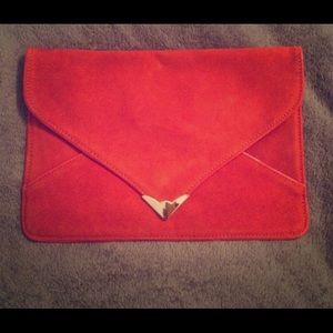 Steve Madden suede clutch