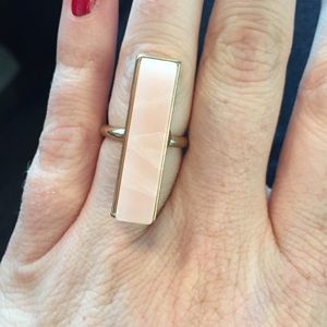 PINK RING WITH GOLD DETAIL