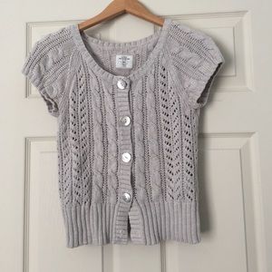 Light Grey SS Knit Cardigan