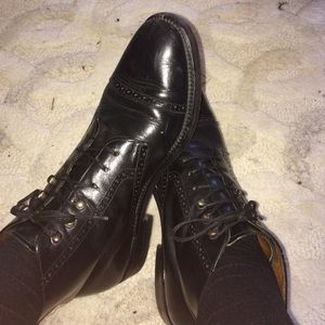 Cole Haan black Oxford ankle boots