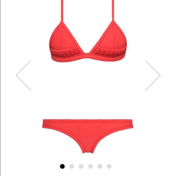 ISO Gigi triangl swimsuit in red or white - Picture 2 of 2