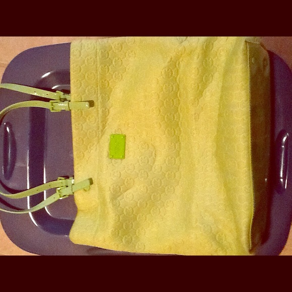 Bright green Michaels Kors Tote