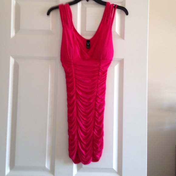 Pink stretchy dress