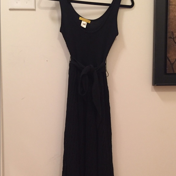 Black Catherine Malandrino Crochet Dress