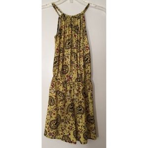 yellow paisley romper