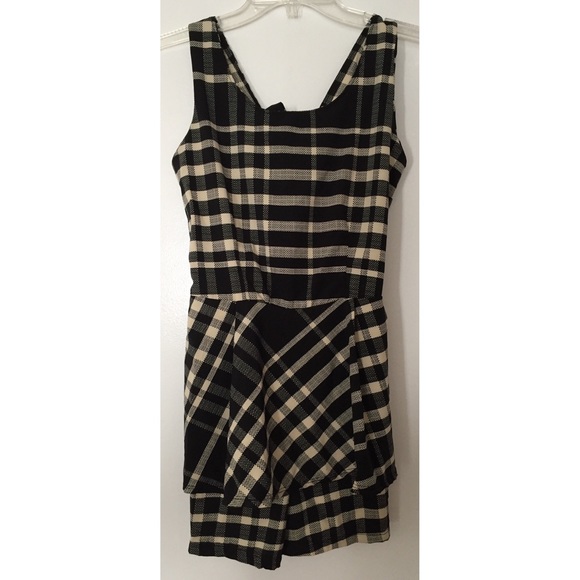 plaid romper