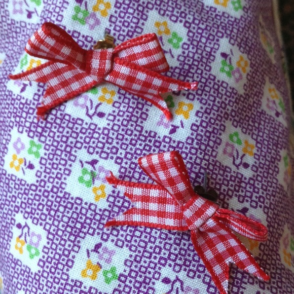 Hot Topic Jewelry - Red Picnic Ribbon Bow Stud Earrings Hot Topic Jewelry - Red Picnic Ribbon Bow Stud Earrings