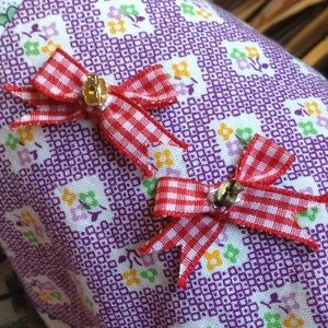 Hot Topic Jewelry - Red Picnic Ribbon Bow Stud Earrings Hot Topic Jewelry - Red Picnic Ribbon Bow Stud Earrings