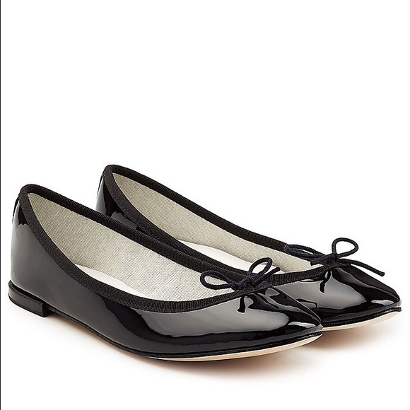 Repetto Cendrillon Black Patent Leather Ballerinas