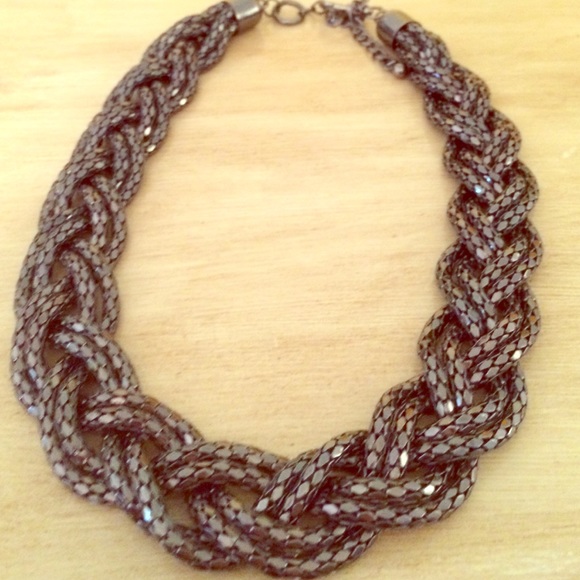 Cute necklace charcoal colored