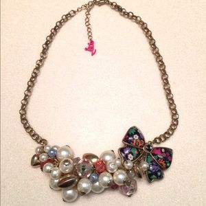 Betsey Johnson Ribbon Necklace